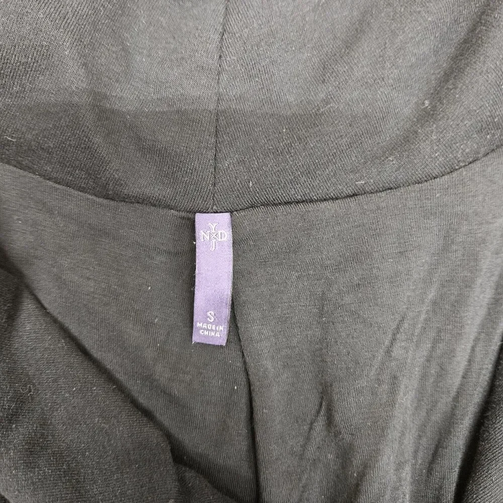 NYDJ Womens Black Zipper Cotton Stretch Jacket Small